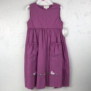 NWT ROSALINA COLLECTIONS Girl's Easter Bunny Pink Gingham Smocked Sundress